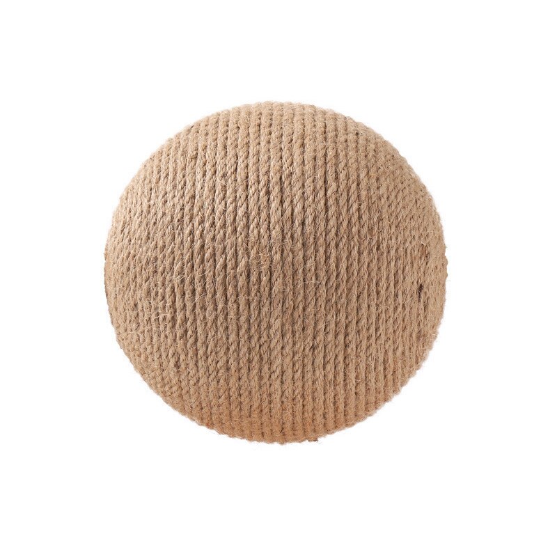 Sisal Rope Cat Scratcher Ball Toys Interactive Scratching Post kitten Toy Furnature Scraper Grinding Scratch Board Ball for Cats: Sisal ball / L