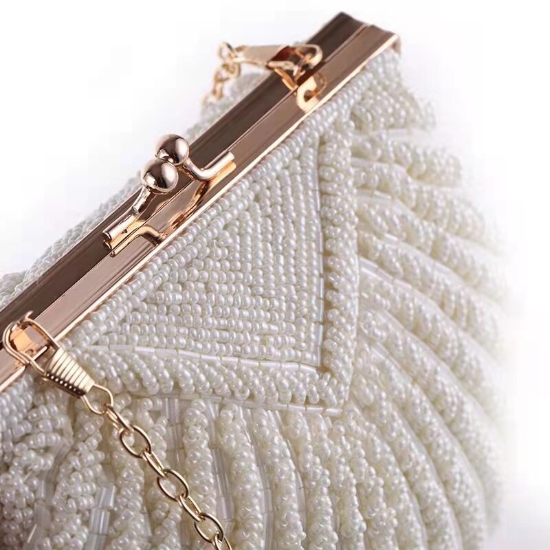 Perlen Frauen Abend Taschen Party Abendessen Kleid Schild Kupplungen Hülse Kette Tasche Weibliche Kleine Perle Schulter Bote Handtaschen 2022