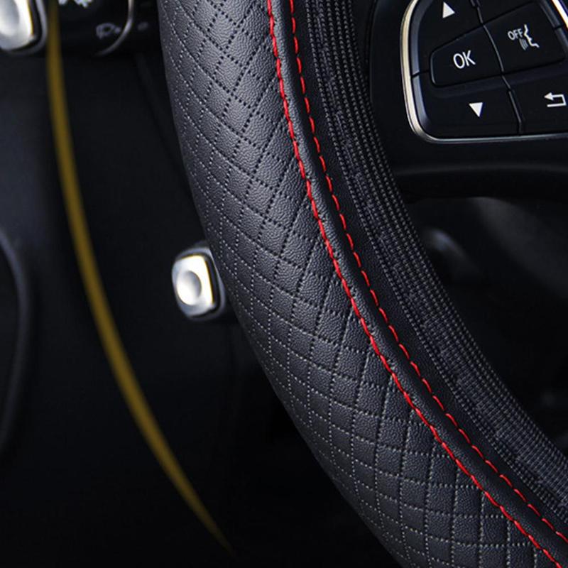 Universele Stuurhoes Microfiber Ademende Anti-Slip Cover Beschermende Stuurwiel Interieur Stijl Auto Accessoire