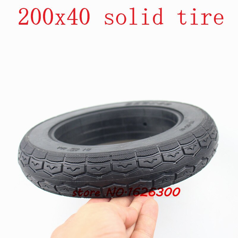 200x40 Electric Scooter Solid Tubeless Tires Wheel Tyres 8 inch folding