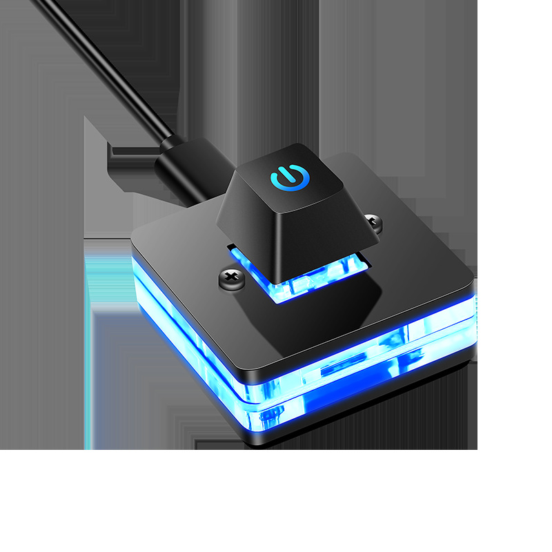 Interrupteur d'alimentation pour ordinateur de bureau, 1.8M, avec lumières LED, carte mère PC, démarrage externe, bouton marche/arrêt, câble d'extension pour la maison