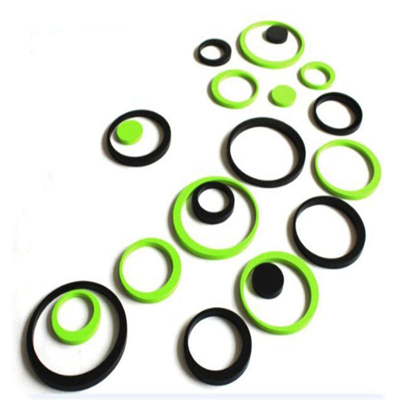 Pegatinas de pared circulares de lunares acrílicos para niños, decoración de habitaciones de bebé, calcomanías de pared redondas para el hogar, Mural de arte autoadhesivo DIY, 5 uds./lote