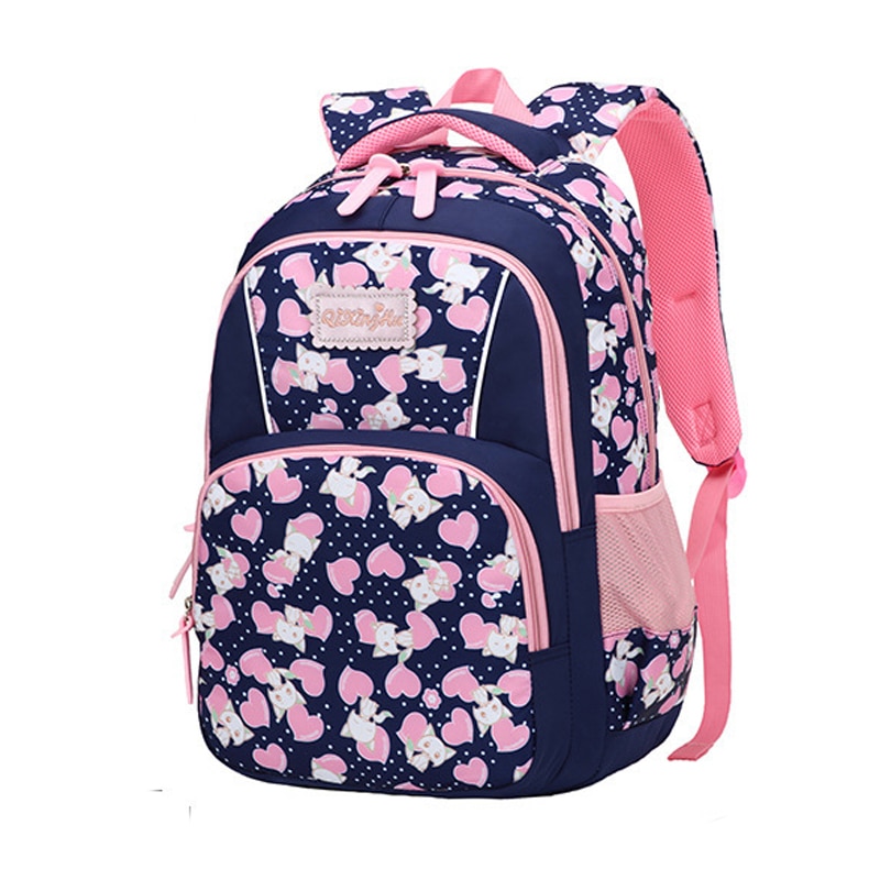 Enfants sacs d'école pour filles école primaire sac à dos enfant princesse impression cartable Oxford grand dessin animé 6-12 ans