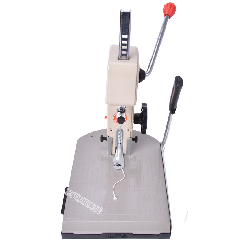 1PC manual book binding machine with knife ,financial credentials, document,archives binding machine,manual drill