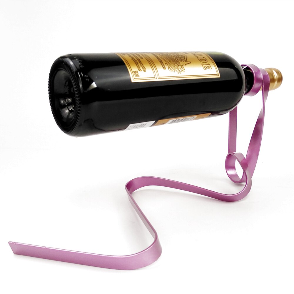 Magiczne zawieszenie żelazny łańcuch stojaki na wino jedna butelka stojaki na wino stojak uchwyt kuchnia jadalnia piwnica dekoracje barowe
