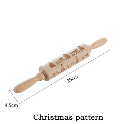 Kerst hert cartoon bakken deegroller taart koekje fondantdeeg gegraveerde roller rendier sneeuwvlok fondant taart reliëf: A.kerstmis