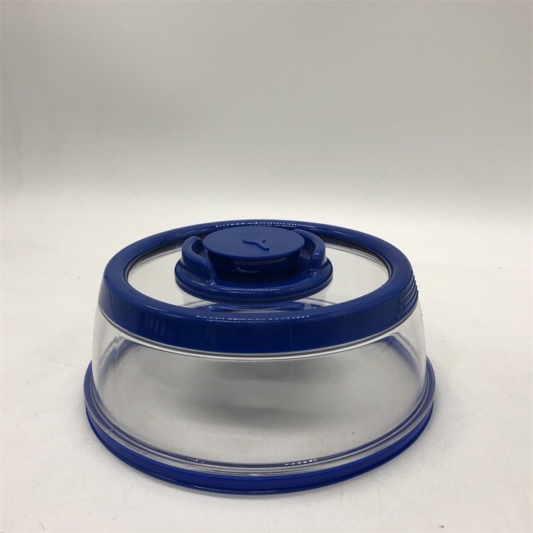 Instant vacuum food sealer Mintiml Cover Kitchen Instant Vacuum Food Sealer Fresh Cover Refrigerator Dish Cover Kitchen Tool: Blue