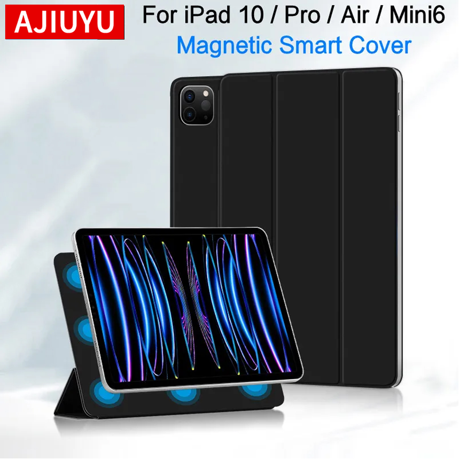 iPad Air 4 hoesje, Air 5 hoesje, iPad Pro 11 hoesje, iPad Pro 12.9 hoesje, Mini 6 hoesje, iPad 10e generatie magnetische hoesje