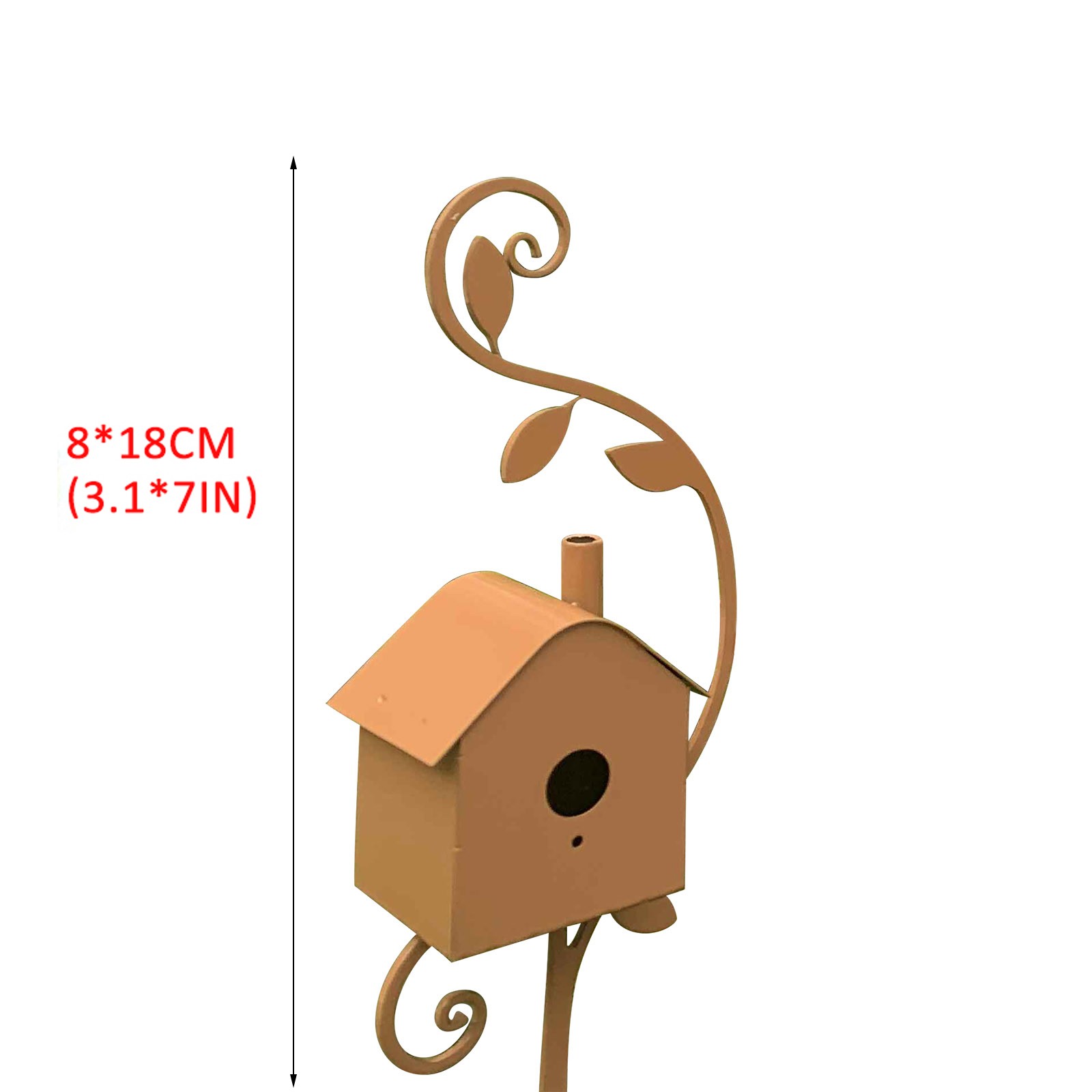 Metal Bird House Hummingbird House Breeding Cage Fence Box Nest Garden Backyard Home Decoration Bird Resting Place