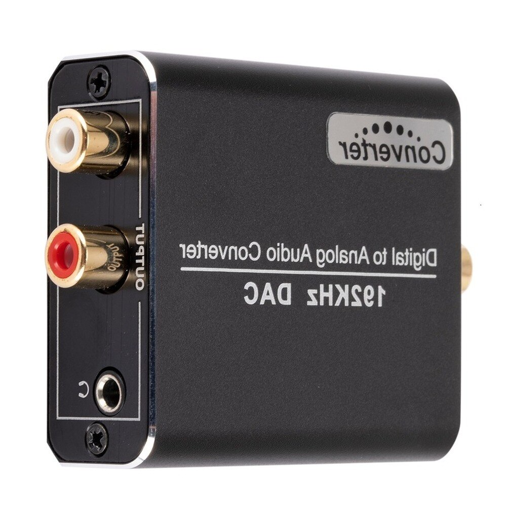 PzzPss – convertisseur Audio numérique-analogique 192KHz, Fiber optique coaxiale SPDIF vers RCA, adaptateur Audio Jack 3.5mm pour boîtier TV/DVD/HDTV