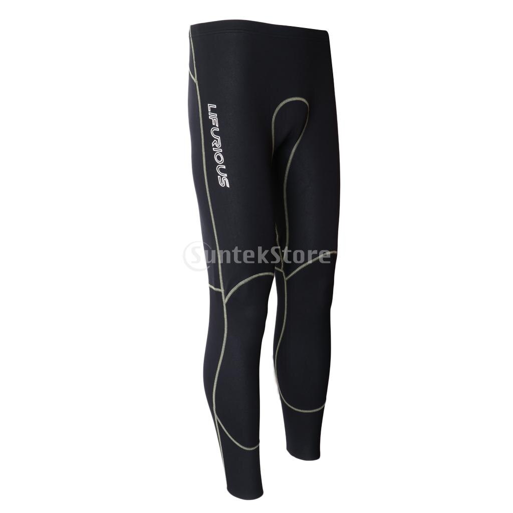 Mannen 1.5Mm Neopreen Duiken Lange Broek Voor De Winter Zwemmen Zeilen Surfen Wetsuit Warm Houden Broek Kanoën Stand Up peddelen: M Black