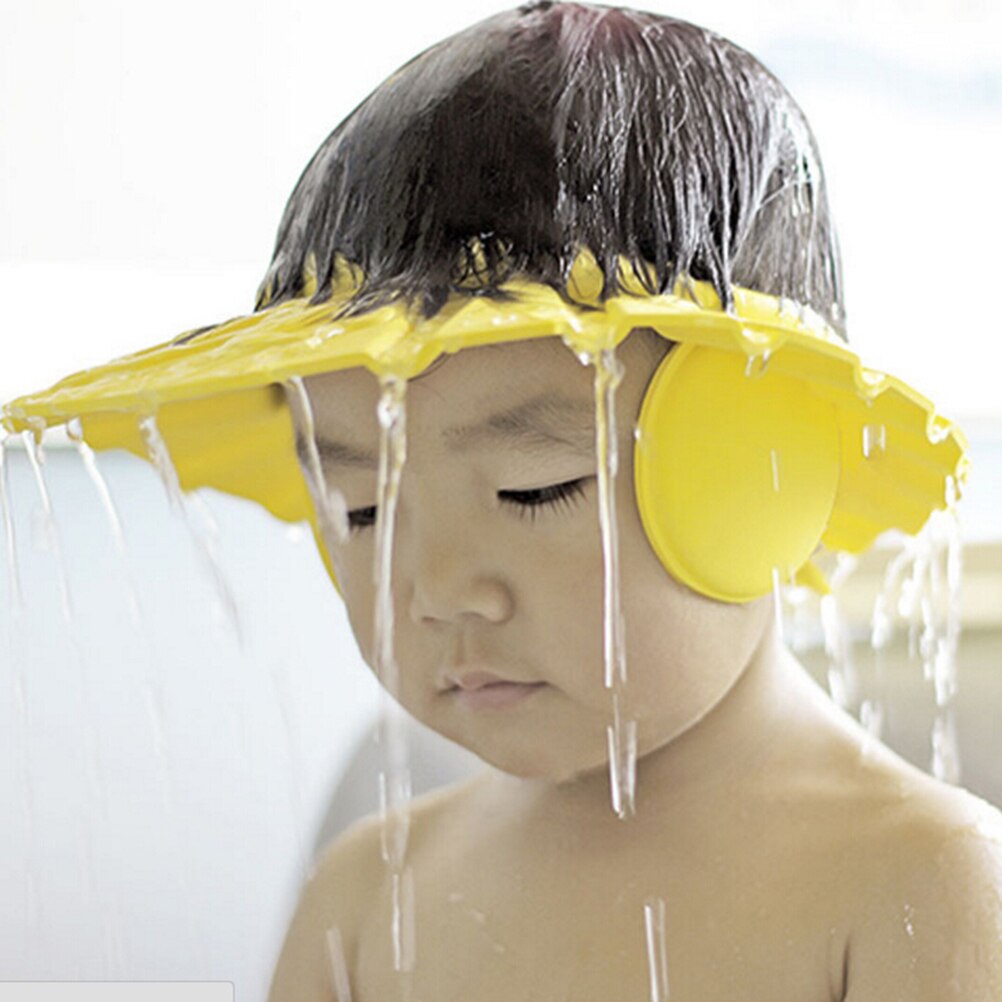 1 stk baby shower justerbar hætte børn shampoo bad vaske hår skjold hat badning bier vandtæt forhindre vand i øret