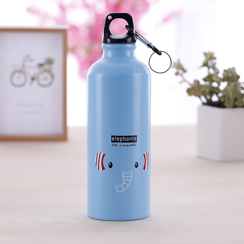Portatile in Acciaio Inox Bella Animali Tazza Bottiglia di Acqua di sport Esterni di Campeggio Escursionismo Escursioni in Bicicletta Bottiglie di sport BGT6 5 Stili: Elephants