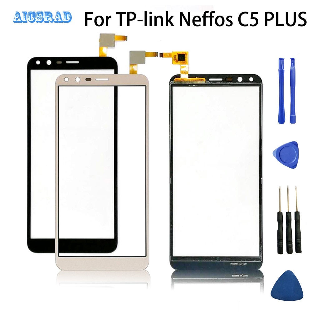 5.34 tum för tp-link neffos  c5 plus pekskärm glas 100%  garanti original testad glaspanel pekskärm för  c5 plus