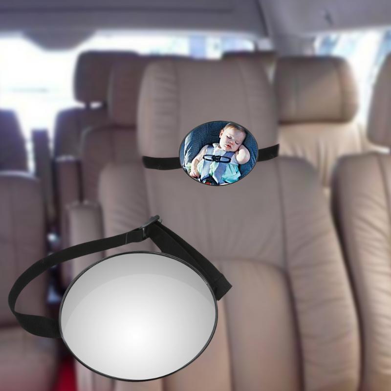 Auto Achterbank Spiegel Verstelbare Baby Facing Rear View Hoofdsteun Mount Spiegel ABS Kids Veiligheid Achterbank Spiegel Baby Care spiegel