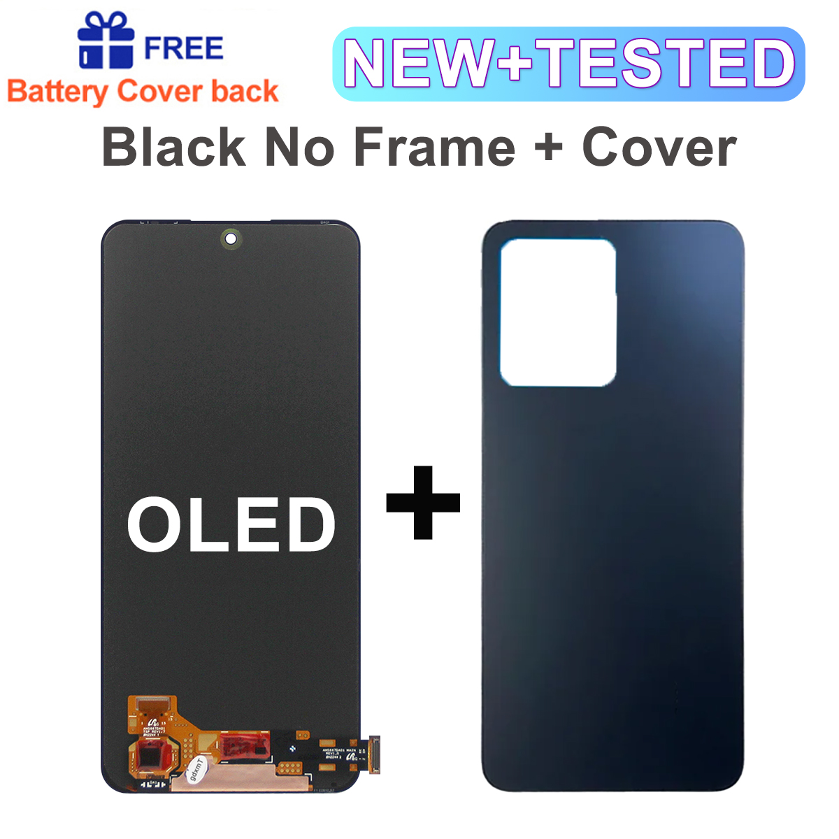 Super AMOLED pour Xiaomi Redmi Note 12 4G 23021RAAEG 23021RAA2Y écran tactile Lcd avec cadre pour écran Redmi Note 12 4G: Linen