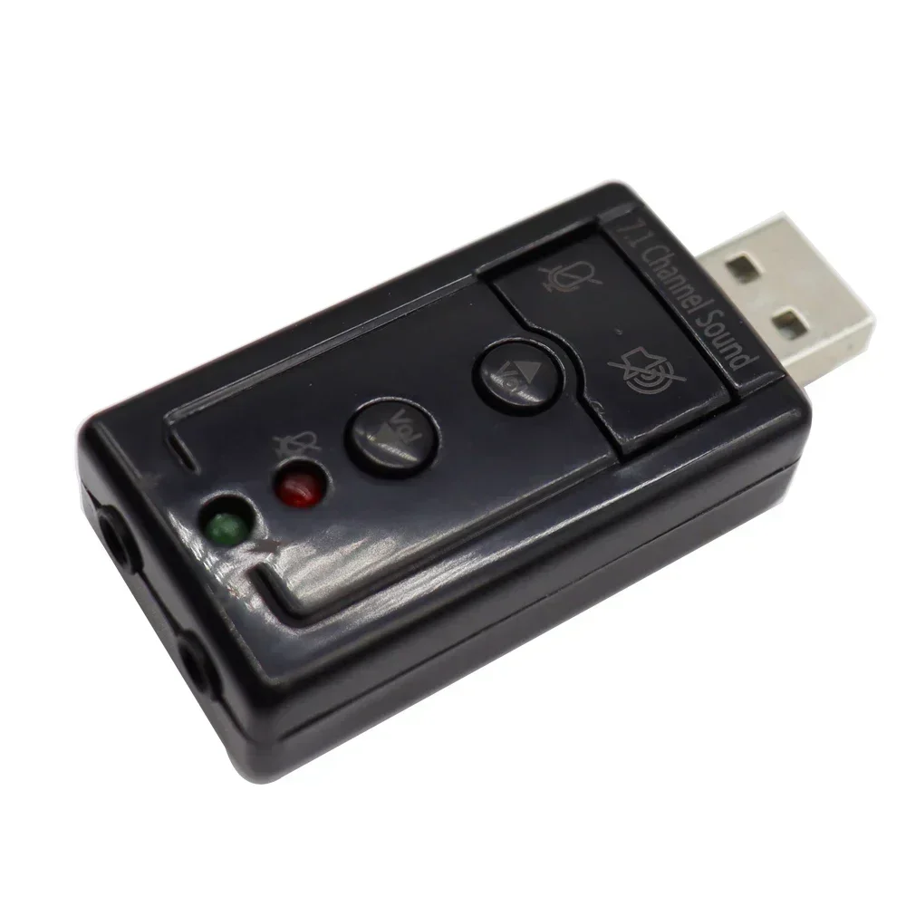 7.1 External USB Sound Card USB to Jack 3.5mm Headphone Audio Adapter Micphone Sound Card