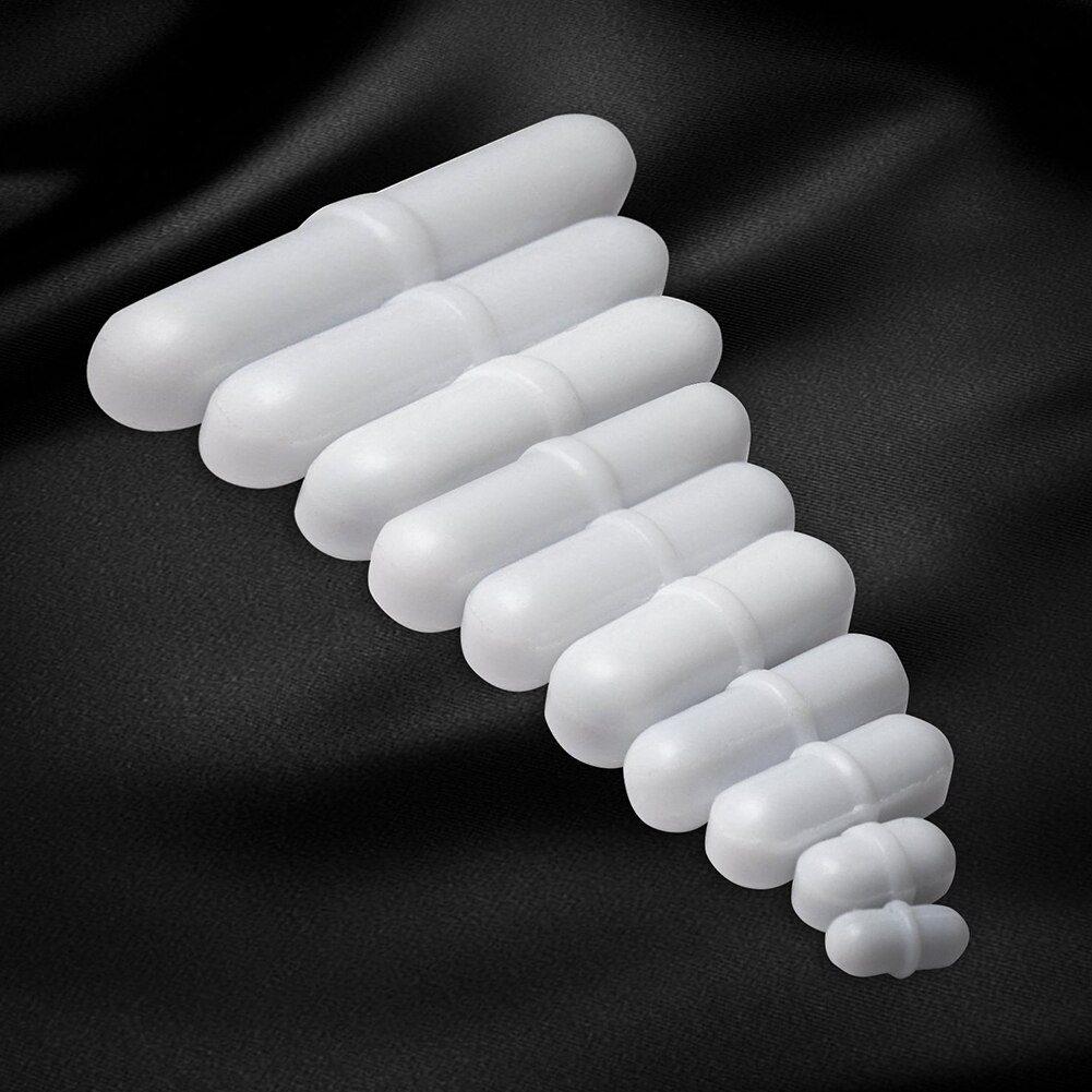 7 Stks/set Magneetroerder Ptfe Mixer Vlakte Staaf Corrosiebestendig Biologische Praktische Onderzoek Spinbar Roterende Roeren Bar