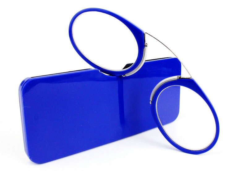 Pince-nez täysikokoiset lukulasit  tr90 kannettavat nenälasit miesten naisten ikäikäiset silmälasit  +1.0 +1.5 +2.0 +2.5 +3.0 +3.5: +100 / Sininen