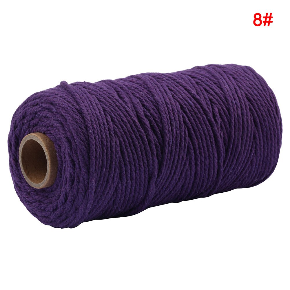2mm Colorful Anti-Fading Cotton Rope DIY Decorative Wrapping Accessory Hand Tools PAK55: 8
