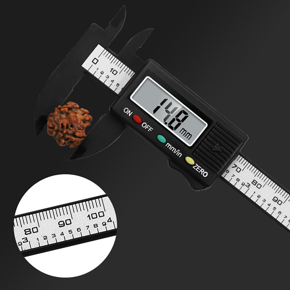 Electronic Digital Display Caliper 100mm MM / Inch High Precision LCD Vernier Caliper Gauge Measure Micrometer Measuring Tool