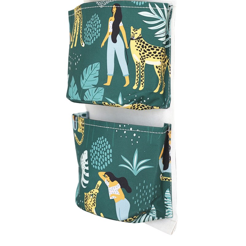 Huishoudelijke benodigdheden hangtas drie zakken ondergoedtas deur achter speelgoed boeken opbergtas