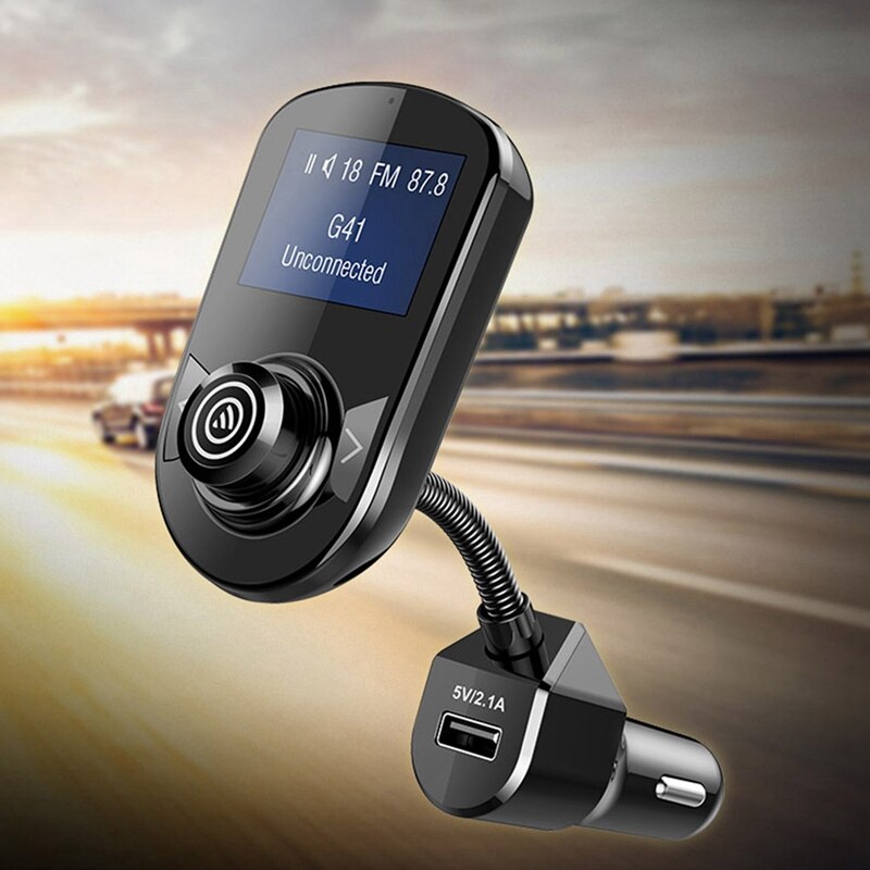 Bluetooth Fm-zender Voor Auto, draadloze Auto Fm-zender Radio Adapter Auto Kit W 1.77 Inch Display Ondersteunt Tf/Sd-kaart En U