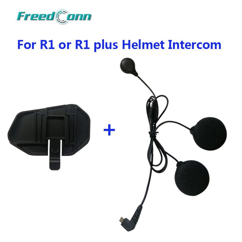 Kleine Microfoon Mic & Adhesive Mount Klem Voor Freedconn R1 Of R1 Plus Helm Intercom Voor Volledige Gezicht Intergral helm
