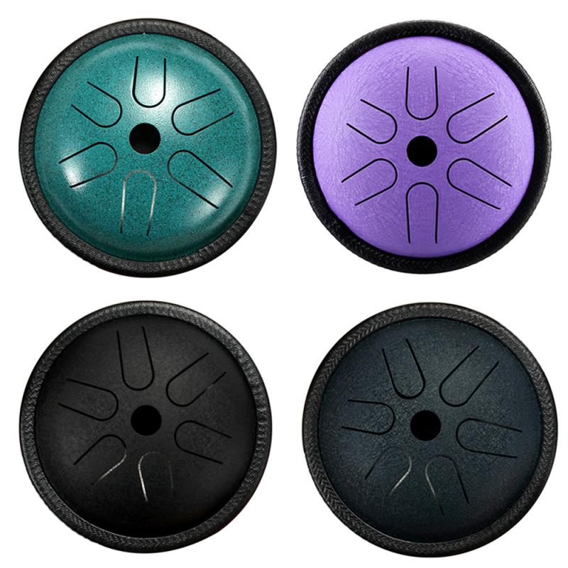 Multicolor 5.5 Inch Tong Drum 5 Tone Staal Tong Drum Hand Pan Drum Met Drum Hamers Tas Percussie Instrument