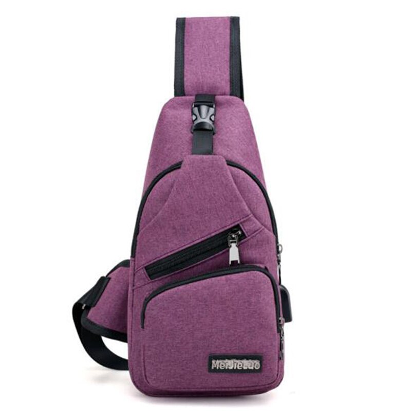 Schoudertassen voor mannen, usb-oplaadbare crossbodytas voor mannen en vrouwen, antidiefstal borsttas, schooltassen, korte reizen, koerierstassen