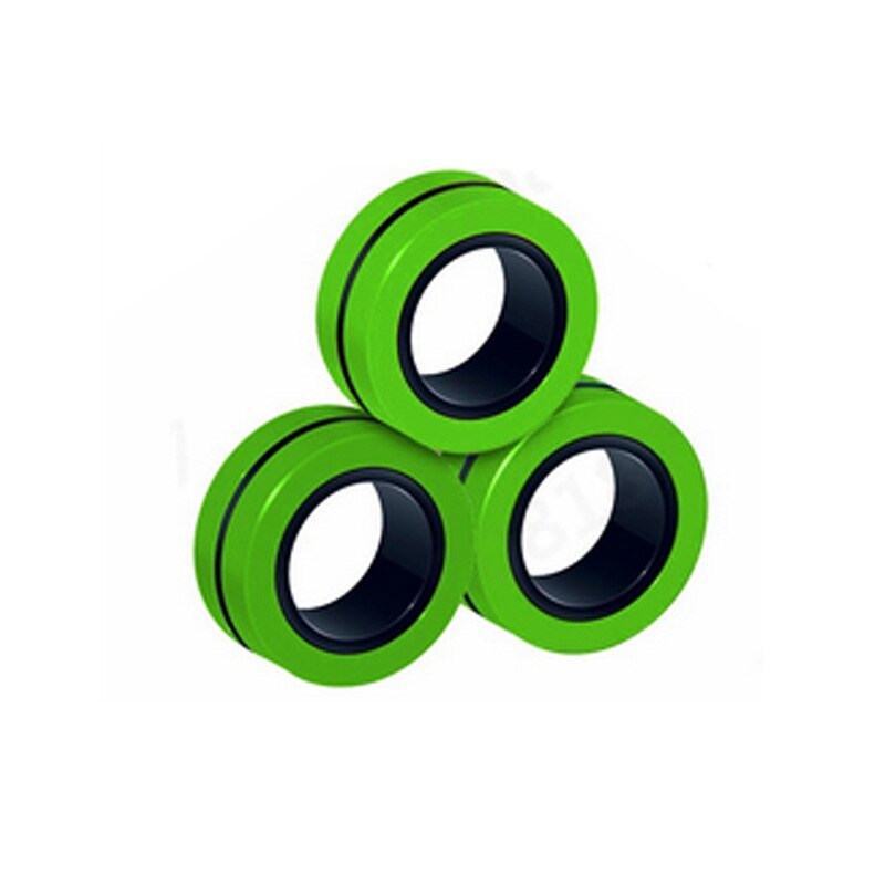 Lustige Zappeln Finger Spinner Entpacken Spielzeug Magnetische Ringe Anti-Stress Magnetische Magie Ring Werkzeuge Ring Kinder Erwachsene Dekompression Spielzeug: Color 4