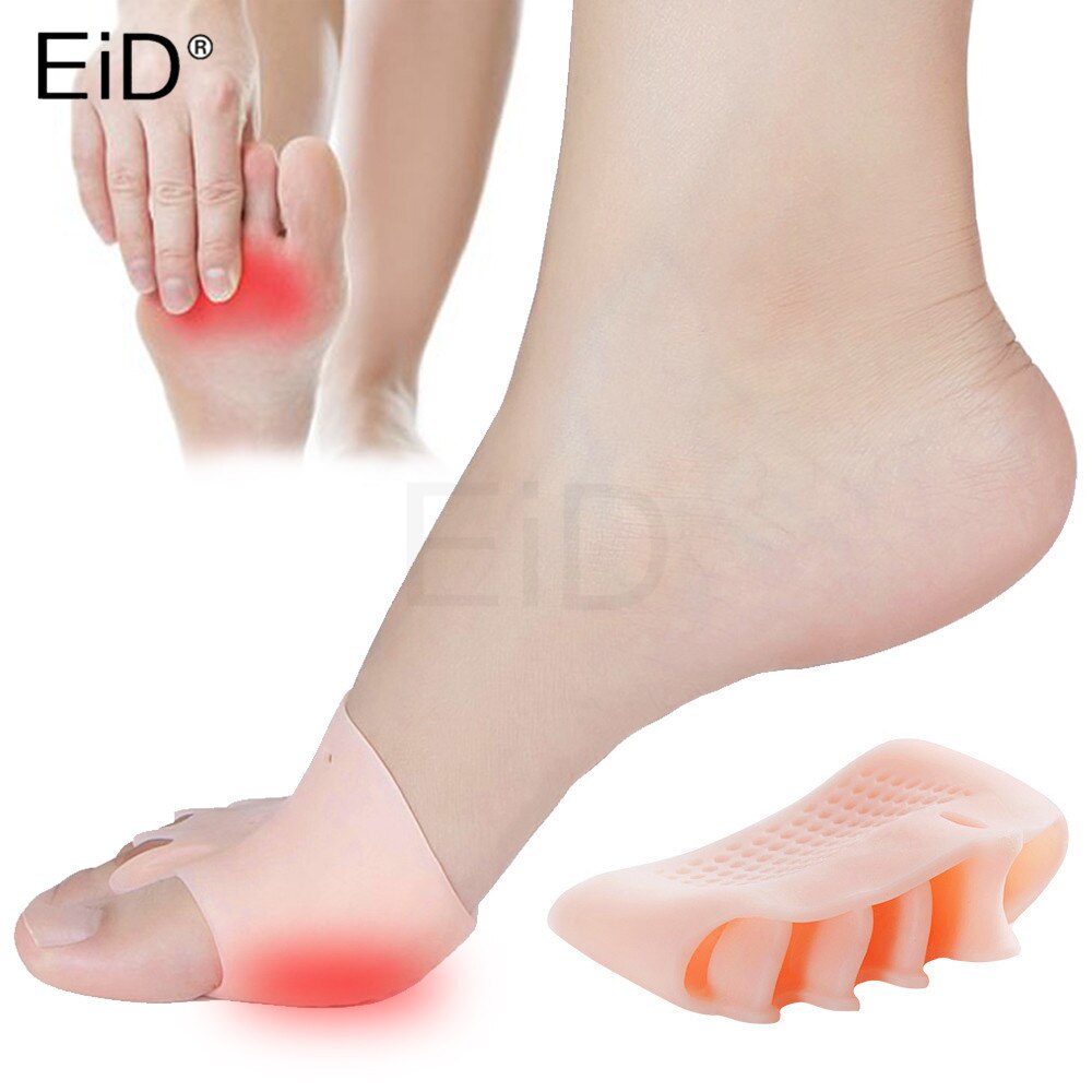 Indlægssåler hallux valgus orthotics knystpuder til separate alle tå store ben ortopædiske fodhammer korrektor separator indlæg pude