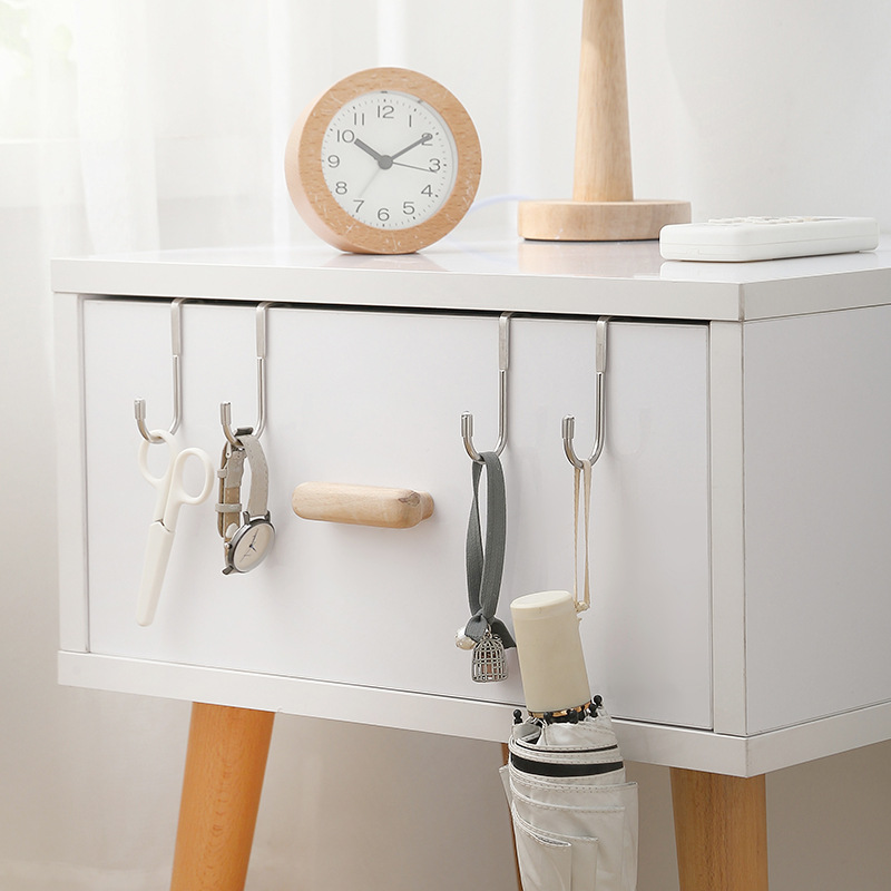 Douche Glazen Deur Handdoek Hanger Kast Deuren Terug Haken Bureaus Drawers Hangers Voor Keuken Badkamer Slaapkamer Organizer
