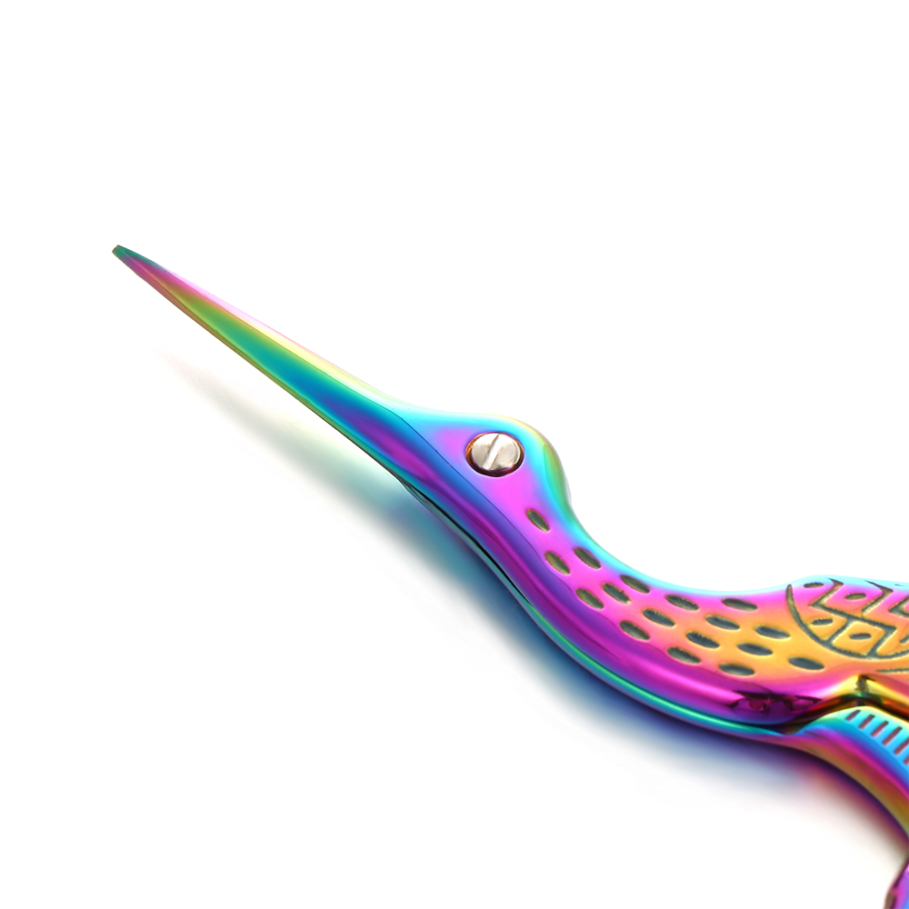 Classic Retro Embroidery Scissors European Crane Small Cross Stitch Sewing Crane Tailor Scissors Office Home Craft Cutting