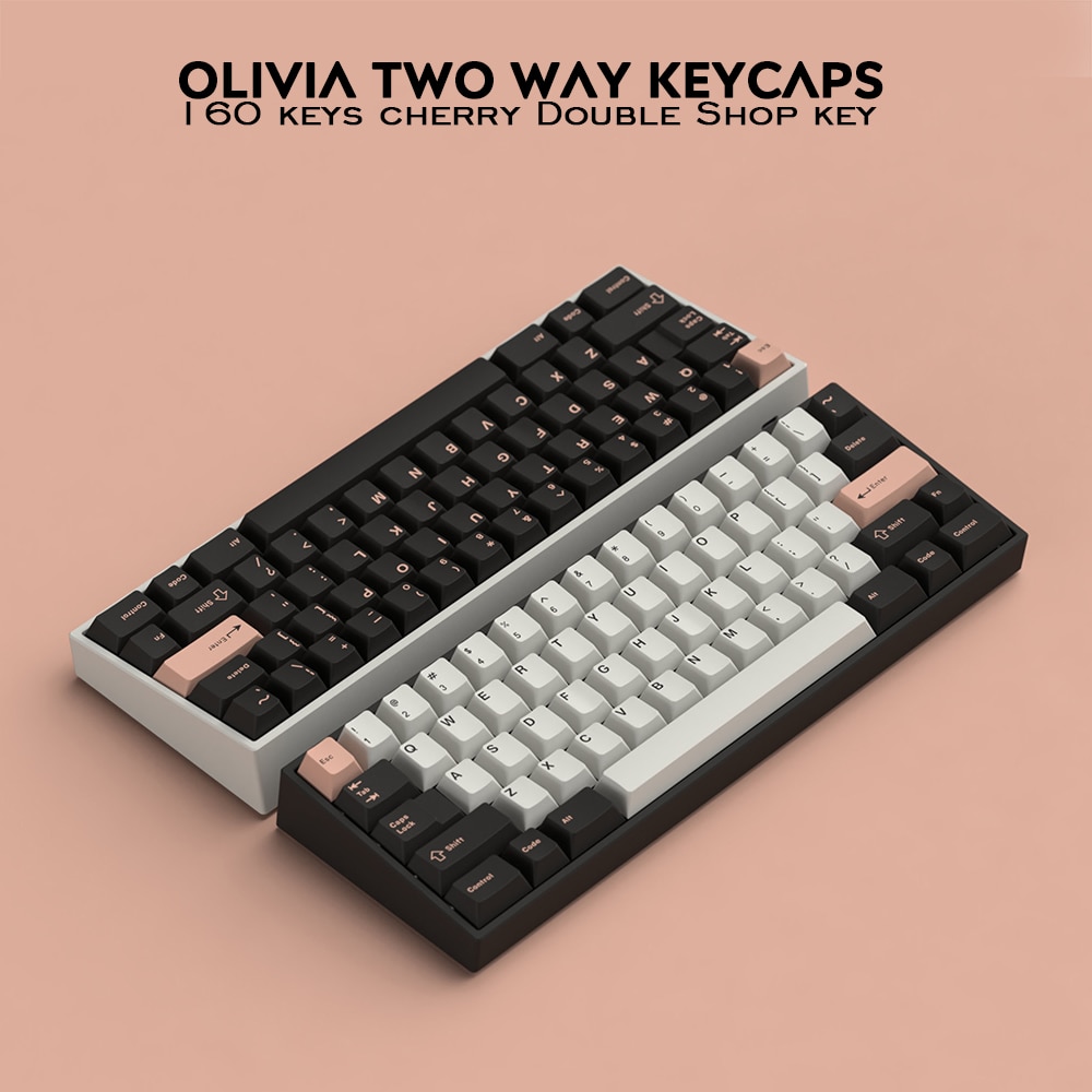 160 tasten DOPPEL SCHUSS Kirsche Profil Olivia PBT Keycap Dick Für Filco KIRSCHE Ducky iKBC Mechanische Spielen Tastatur