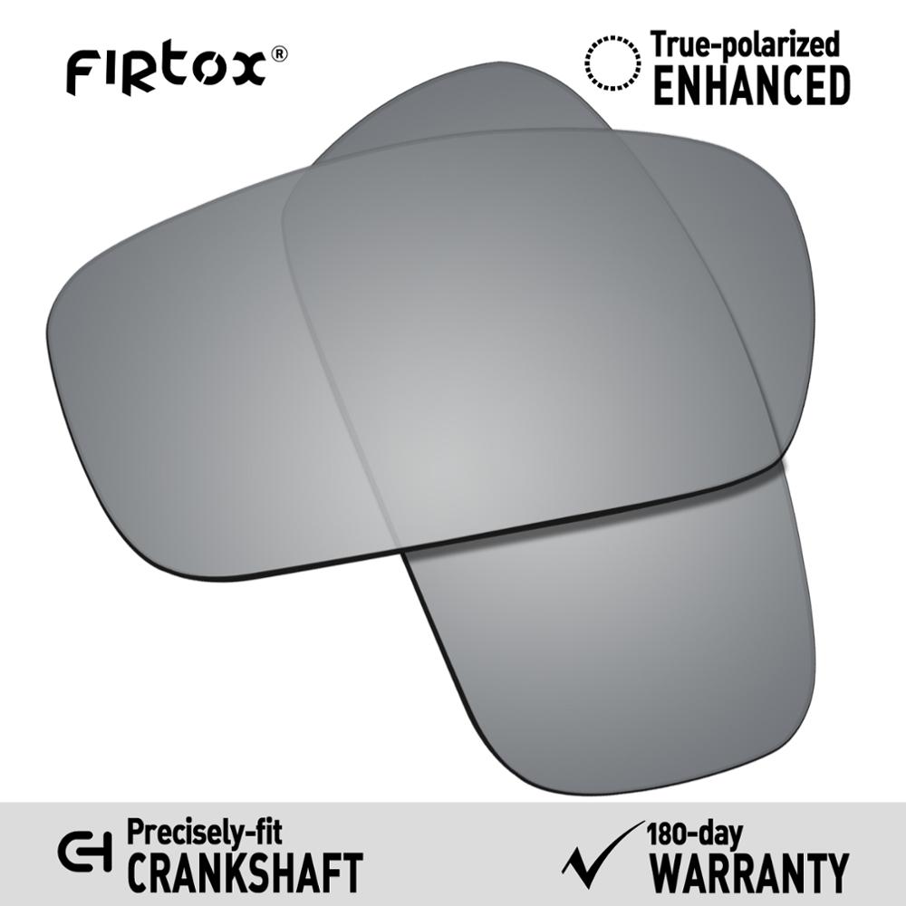 Firtox Wahre UV400 Polarisierte Linsen Ersatz für-Oakley Kurbelwelle OO9239 Sonnenbrille (Compatiable Objektiv Nur)-Mehrere Farben: Silber--polarisiert
