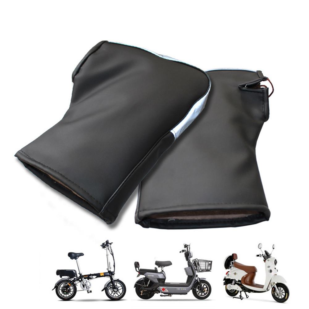 Winddicht Waterdicht Winter Motorfiets Stuur Handschoenen Thermische Met Reflecterende Strip Warm Motorbike Handle Bar Hand Cover Moffen