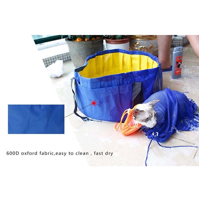 Foldable Pet Swimming Pool Portable Dogs Cats Bathing Tub Collapsible Pet Pool Bathing Tub PVC Pool for Small Sized Dogs Pets
