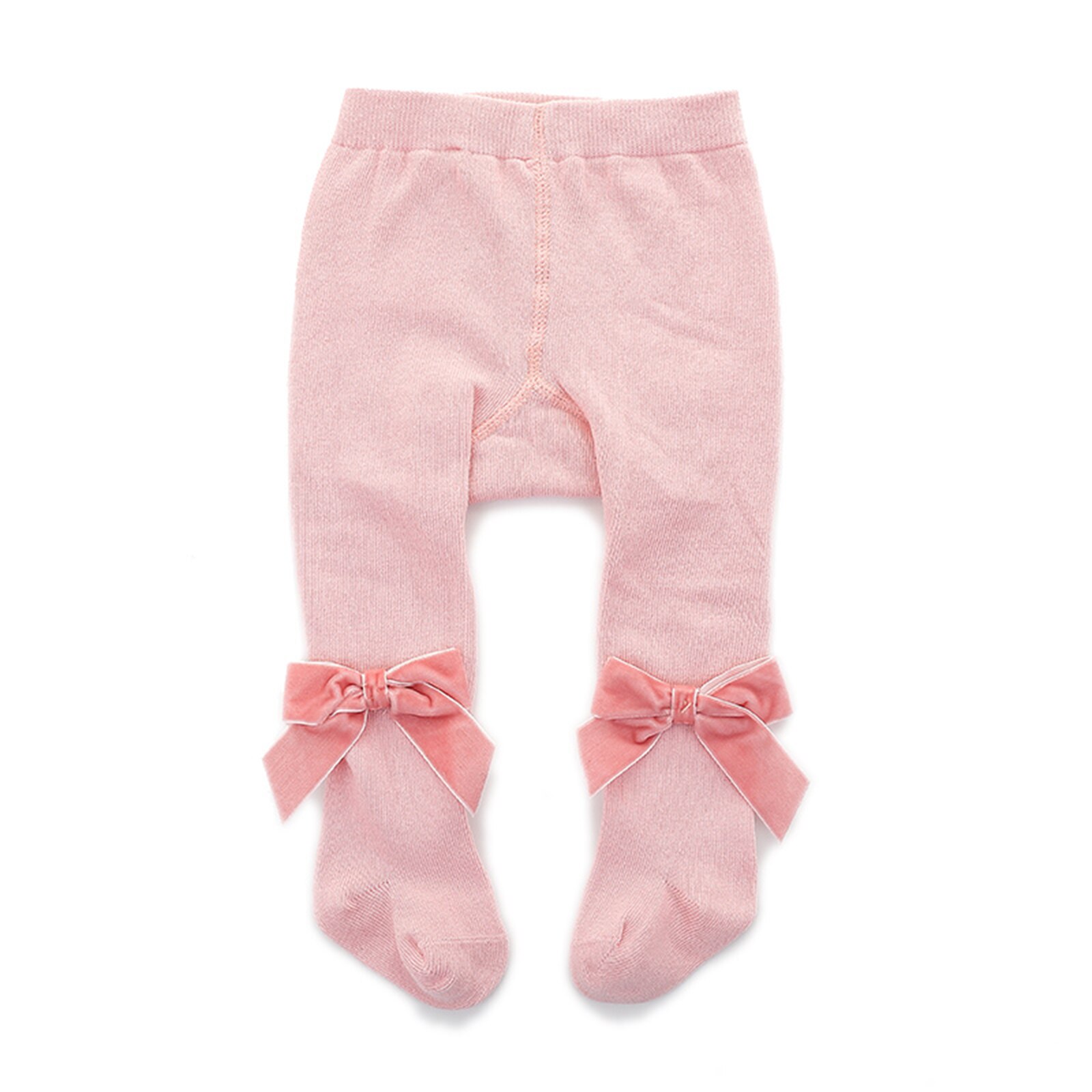 Katoen Meisjes Panty Prinses Bowknet Baby Meisje Panty Baby Lente En Herfst Stijl Broek Leuke Kous 0-24M: Roze / M 1-2 Years