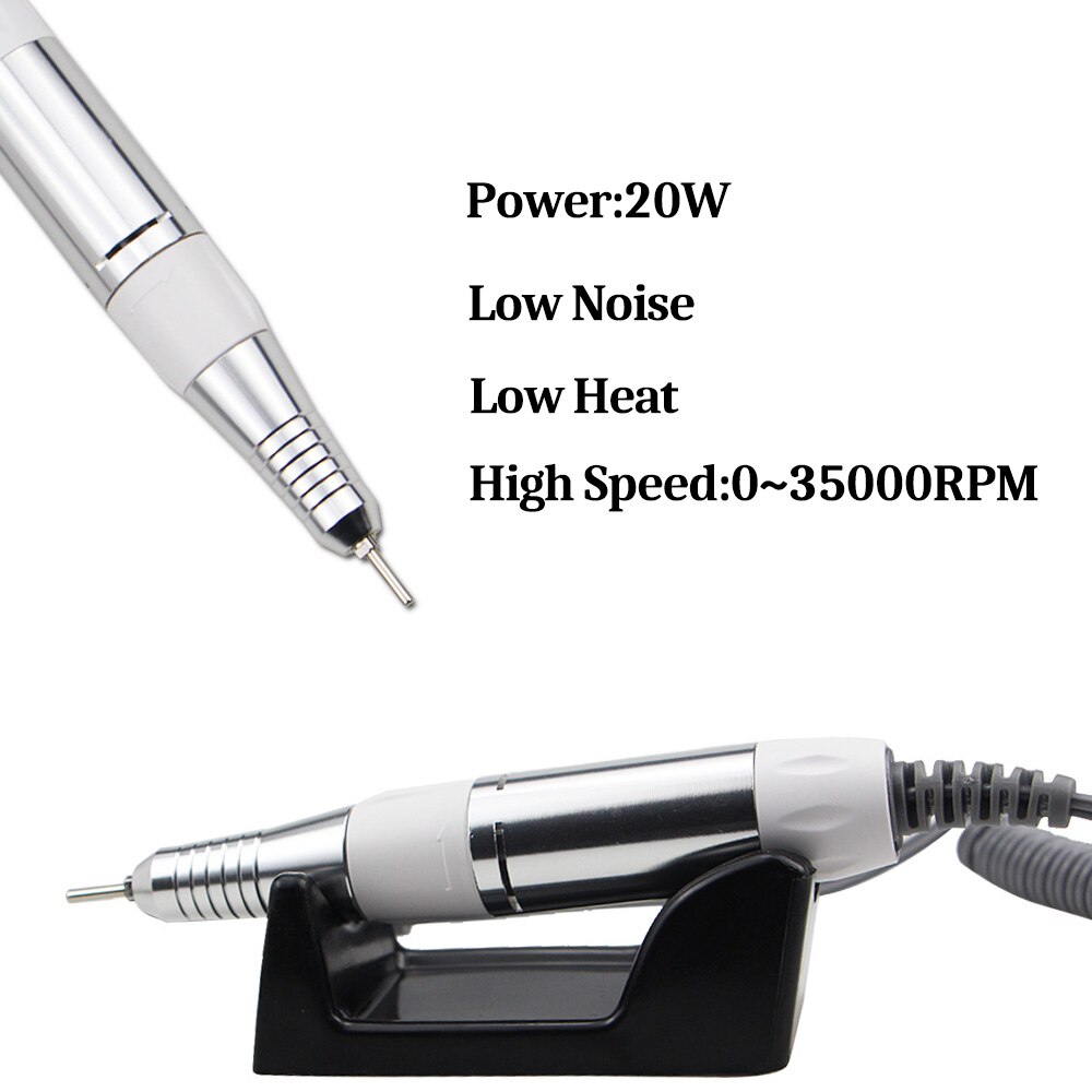 Ponceuse pour manucure, collecteur de poussière ongles avec poignée à vitesse réglable, ventilateur puissant pour Salon de beauté, 80W 2 en 1