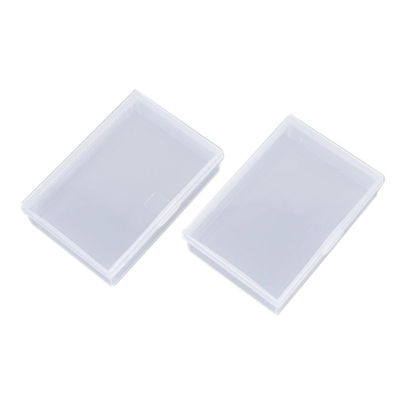 2 stk gennemsigtig plastkasse spillekort container pokerkort opbevaringsetui 24bd