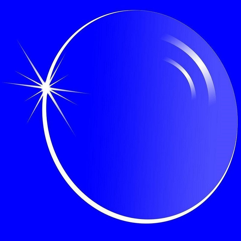 1.56 merke asfæriske optiske glasslinser nærsynthet reseptbelagte linser til øyne hardt belagt uv grønn film strålingsfarget linse