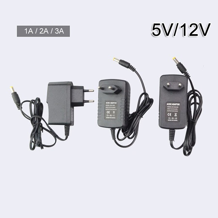 12V 5V Universele Voeding Transformator 100V 220V Naar Dc 5V 12V Converter Charger adapter Eu Ons Voor Led Light Strips Switching