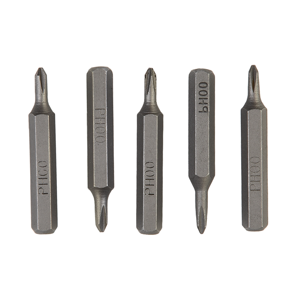 biter skrutrekker  ph1 ph000 ph0000 ph2 deler reservere kryss sekskant  ph0 tilbehør  h4 x 28mm topp til 5 stk