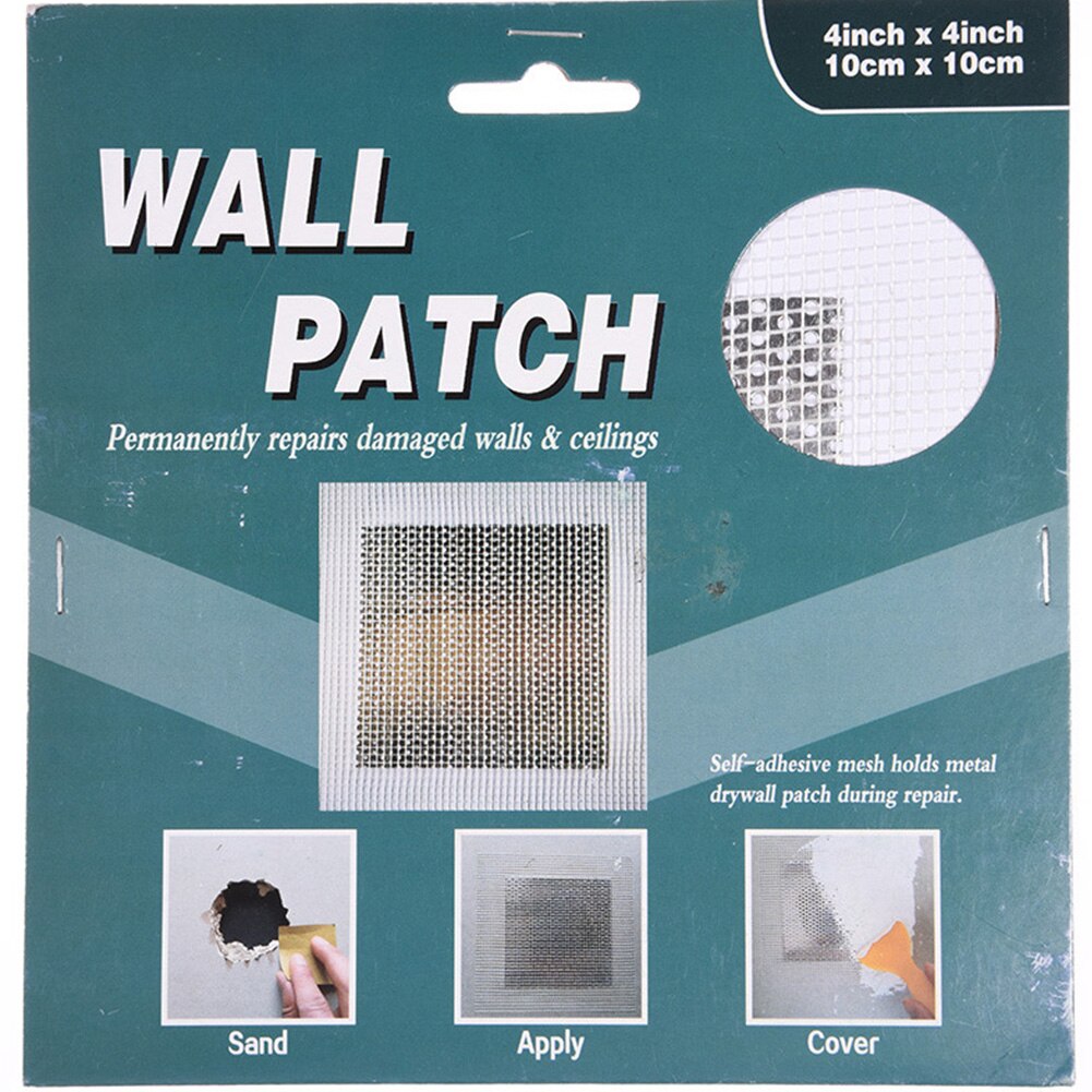 Home Dry Accessories Aluminum Plastic Wall Patch Ceiling Fix Hole Repair Self Adhesive Metal Mesh Lightweight