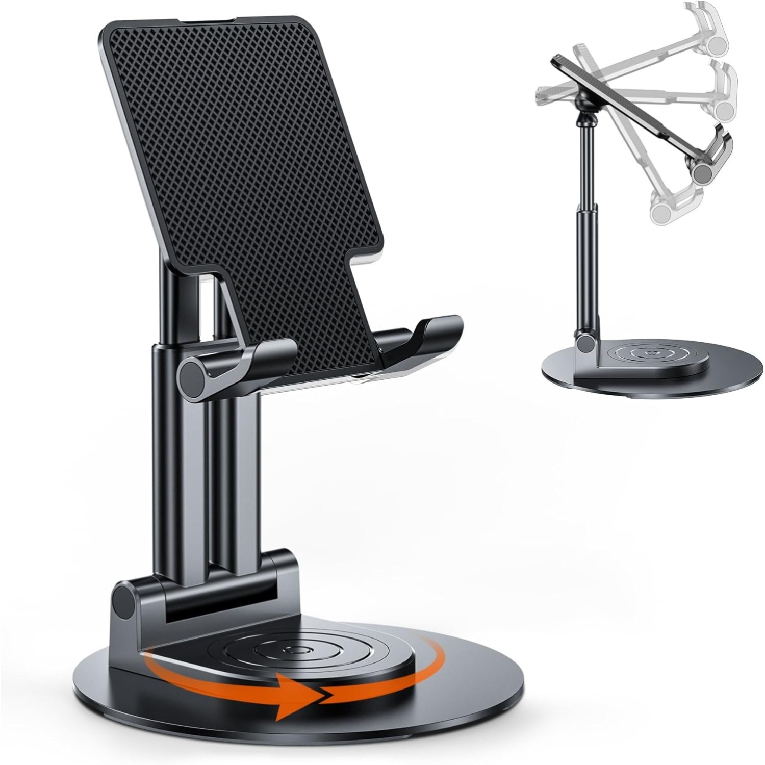 Justerbar mobiltelefonstativholder 360 ° roterende utgangspunkt til iphone xiaomi smarttelefoner universelle sammenleggbare skrivebordsnettbrettholdere