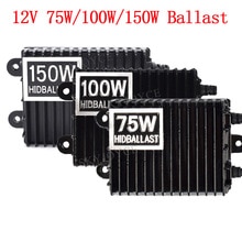 Balasto de bombilla HID de alta potencia, 75W, 100W, 150W, para bombilla H1, H3, H4, H7, H11, 9005, 9006, D2H, Faro de coche, balasto HID de CA de 12V