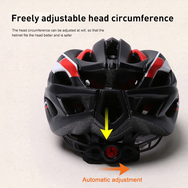 MTB Helmet Bicycle Red LED Light And Sun Visor Men Women Lightweight Road Mountain Bike Cycling Helmet Sports Bicycle Equipment