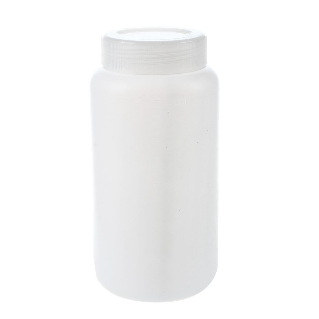 1000mL Laboratory Bottle With Cap Chemical Capacity Storage Bottle Plastic White Transparent Graduated Lab Bottle