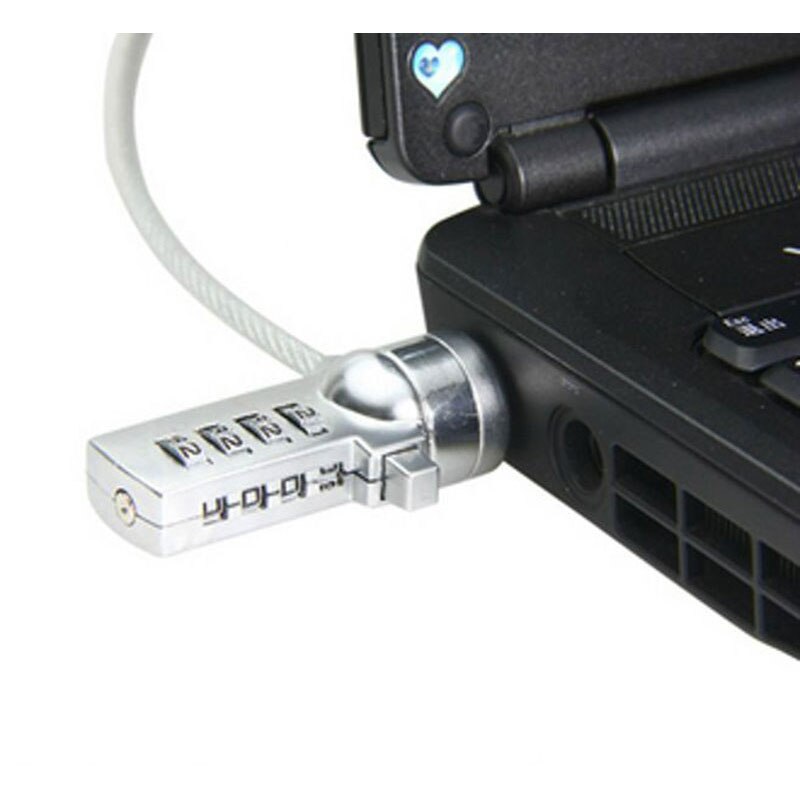 1pcs PC Laptop Notebook Security Anti-Theft 4 Digit Combination Chain Lock